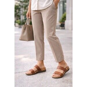 Bottero Brown Leather Cork Slide Sandals Women’s Size 7 Comfort Workwear